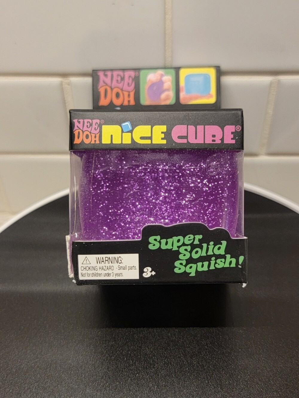 Needoh Nice Cube Purple Glitter NWT